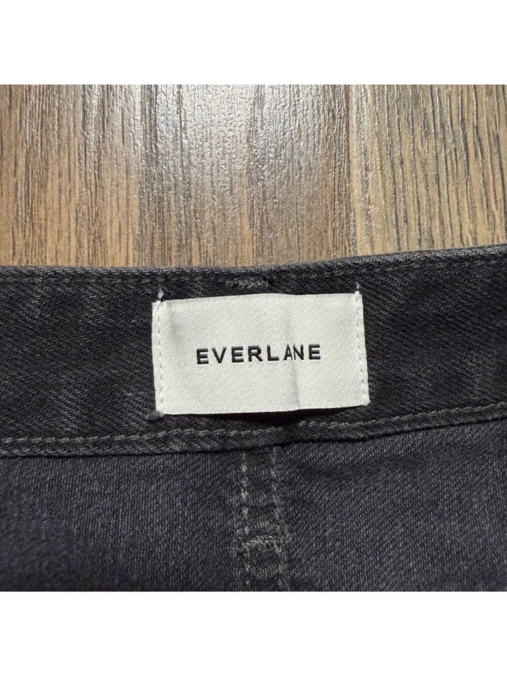 Everlane The Paneled Ultra Wide Leg Jean Twilight Washed Black Size 29R NWT - Picture 4 of 5